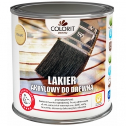 Lakier Akrylowy Bezbarwny Do Drewna Colorit 0,375 l Połysk / Półmat / Mat